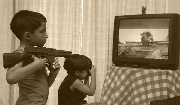 child and violence tv